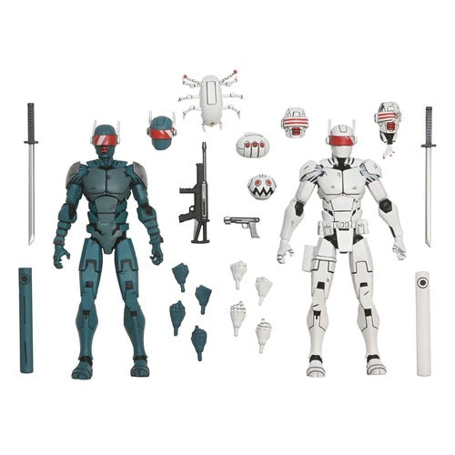 Tortues Ninja (The Last Ronin) pack 2 figurines Synja Robots 18 cm