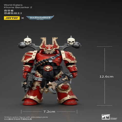 Warhammer 40k figurine 1/18 World Eaters Khorne Berzerker 2 13 cm