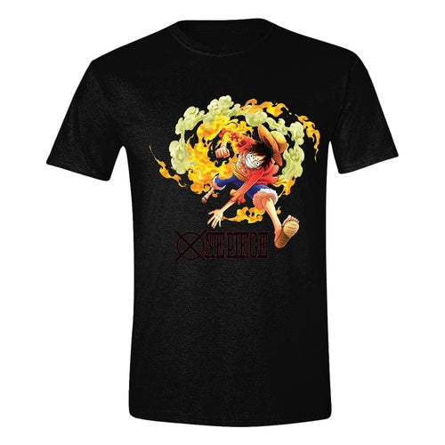 One Piece T-Shirt Luffy Attack (M)