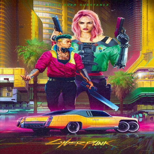 Cyberpunk 2077 Puzzle Kitsch Style (1000 pièces)