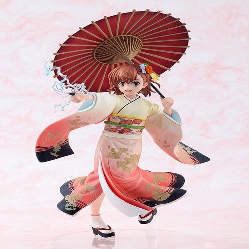 A Certain Scientific Railgun T statuette 1/7 Mikoto Misaka Furisode Kimono Ver. 28 cm