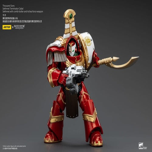 Warhammer The Horus Heresy figurine 1/18 Thousand Sons Sekhmet Terminator Cabal Sekhmet with Combi-Bolter and Achea Force Weapon 14 cm