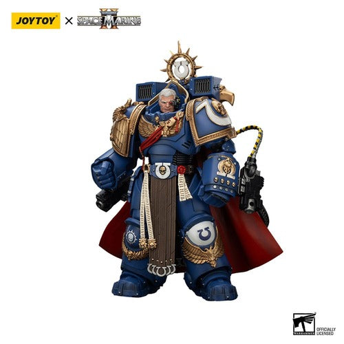 Warhammer 40k figurine Ultramarines Marneus Calgar Chapter Master with MKX Gravis Armour and Gauntlets of Ultramar 20 cm