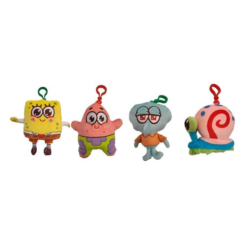 Bob l´éponge assortiment porte-clés peluche 10 cm (12)
