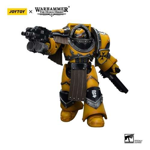 Warhammer The Horus Heresy figurine 1/18 Imperial Fists Legion Cataphractii Terminator Squad Legion Cataphractii with Chainfist 12 cm