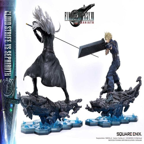 Final Fantasy VII Rebirth pack 2 statuettes 1/4 Cloud Strife vs Sephiroth 69 cm