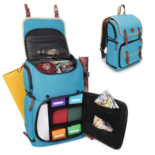 Enhance TCG Series Trading Card Backpack Designer Edition Blue Full-size