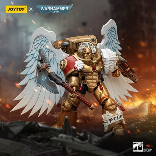 Warhammer 40,000 figurine 1/18 Blood Angels Sanguinary Guard with Encarmine Axe and Inferno Pistol 12 cm