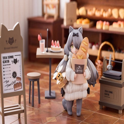 Decorated Life Collection statuette PVC Tea Time Cats - Cat Town Bakery Staff & Customer Set 12 cm