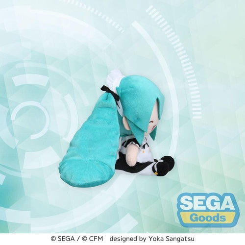 Hatsune Miku Project Diva Arcade peluche Fuwa Petit Mini Miku Maid Ver. (EX) 16 cm