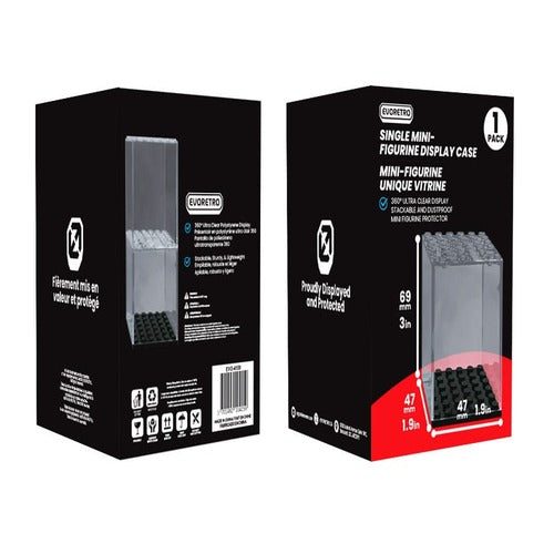 Evoretro Acryl Display Case für Minifiguren Single Stackable