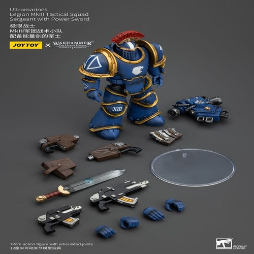 Warhammer The Horus Heresy Actionfigur 1/18 Ultramarines Legion MKIII Tactical Squad Sergeant with Power Sword 12 cm