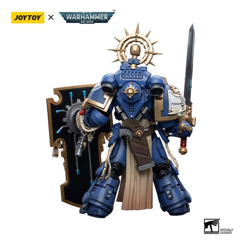 Warhammer 40k figurine 1/18 Ultramarines Primaris Captain with Relic Shield and Power Sword 12 cm