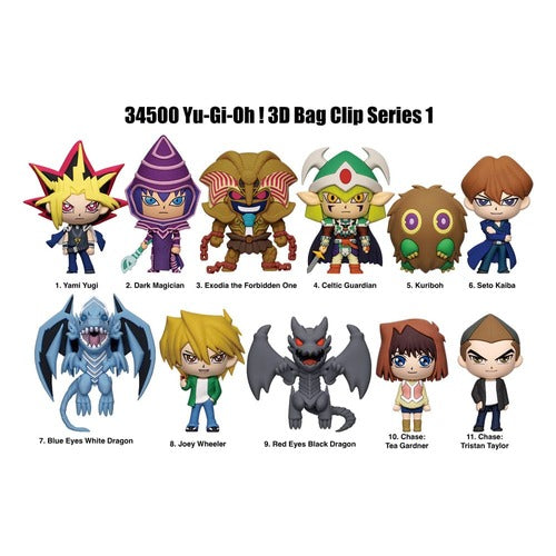 Yu-Gi-Oh présentoir porte-clés sac à dos 3D Series 1 (24)