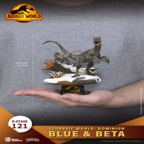 Jurassic World: Ein neues Zeitalter D-Stage PVC Diorama Blue & Beta 13 cm reproduktion