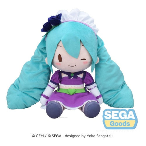 Character Vocal Series 01: Hatsune Miku peluche Fuwa Petit Hatsune Miku x Love and Berry Dress Up and Dance! Sparkly Purple 40 cm
