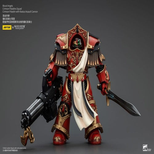 Warhammer The Horus Heresy figurine 1/18 Blood Angels Crimson Paladins Squad Crimson Paladin with Iliastus Assault Cannon 14 cm