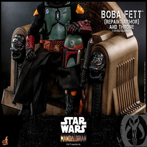 Star Wars: The Mandalorian figurine 1/6 Boba Fett Repaint Armor and Throne Special Edition 30 cm