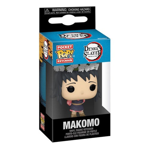 Demon Slayer: Kimetsu no Yaiba présentoir porte-clés Pocket POP! Vinyl Makomo (Flower Headdress) 4 cm (12)