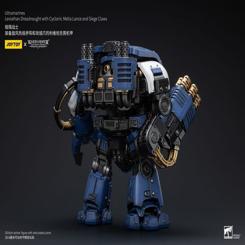 Warhammer The Horus Heresy figurine 1/18 Ultramarines Leviathan Dreadnought with Cyclonic Melta Lance And Siege Claws 29 cm