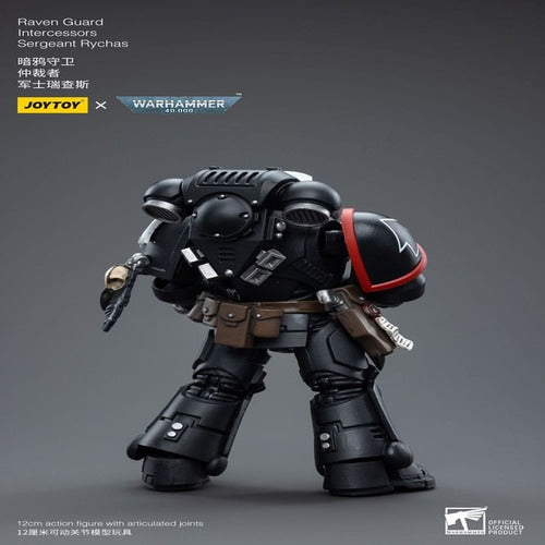 Warhammer 40k figurine 1/18 Raven Guard Intercessors Sergeant Rychas 12 cm