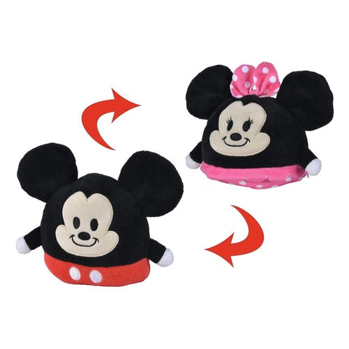 Disney: Mickey peluche réversible Mickey/Minnie 8 cm