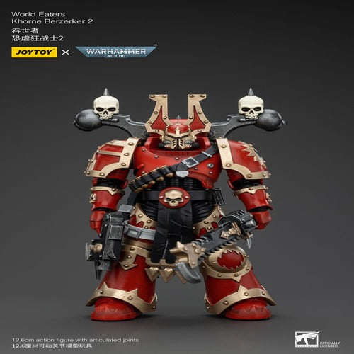 Warhammer 40k figurine 1/18 World Eaters Khorne Berzerker 2 13 cm