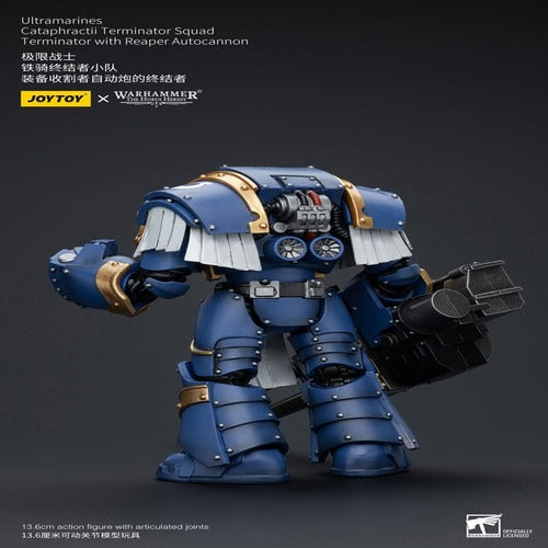 Warhammer The Horus Heresy figurine 1/18 Uitramarines Cataphractii Terminator Squad Terminator with Reaper Autocannon 14 cm