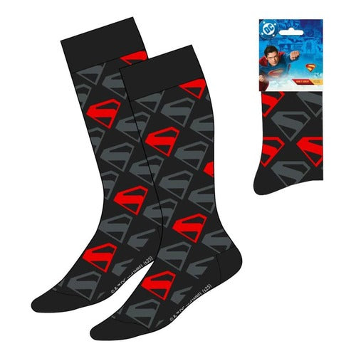 DC Comics chaussettes Superman Logo Black 38-45