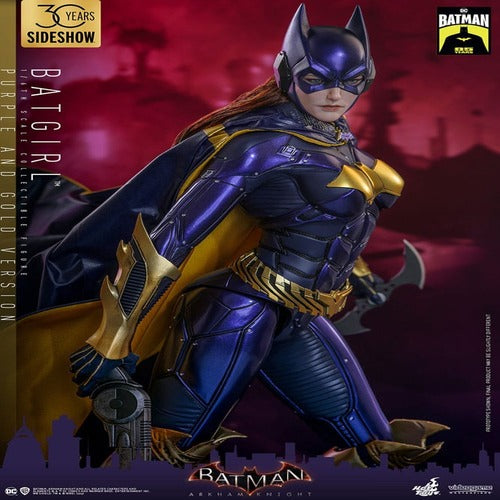 Batman Arkham Knight figurine Videogame Masterpiece 1/6 Batgirl (Purple and Gold Version) Exclusive 30 cm
