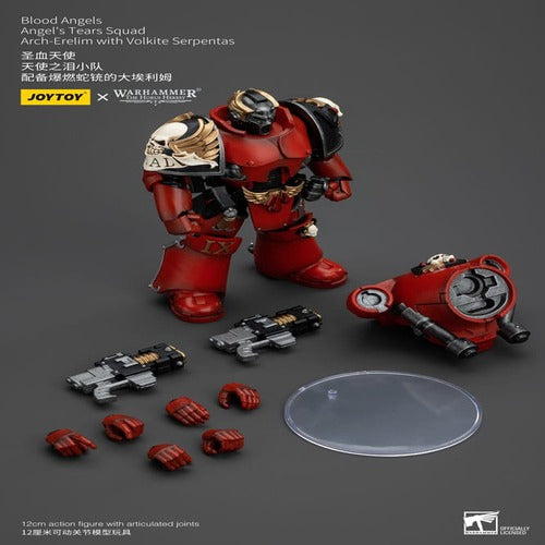 Warhammer The Horus Heresy figurine 1/18 Blood Angels Angel's Tears Squad Arch-Erelim with Volkite Serpentas 12 cm