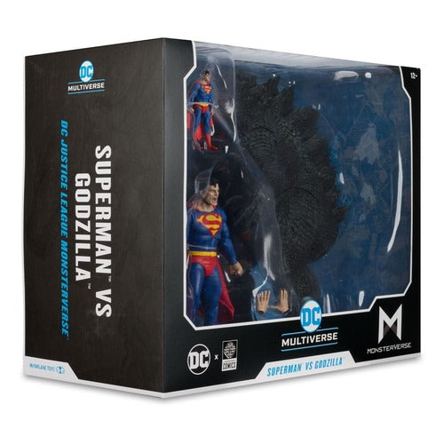 DC Justice League Monsterverse DC Multiverse pack de 2 figurines Superman Vs. Godzilla 30 cm