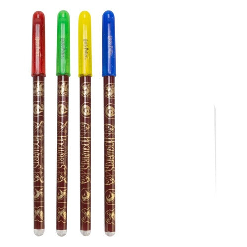 Harry Potter pack 4 stylos à gel Colourful Crest