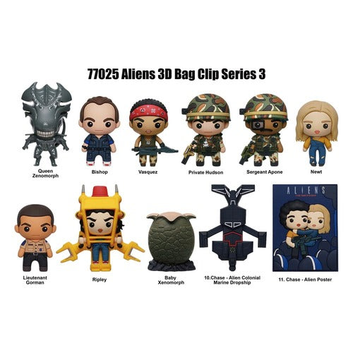 Alien 3D présentoir porte-clés sac à dos Série 3 (24)