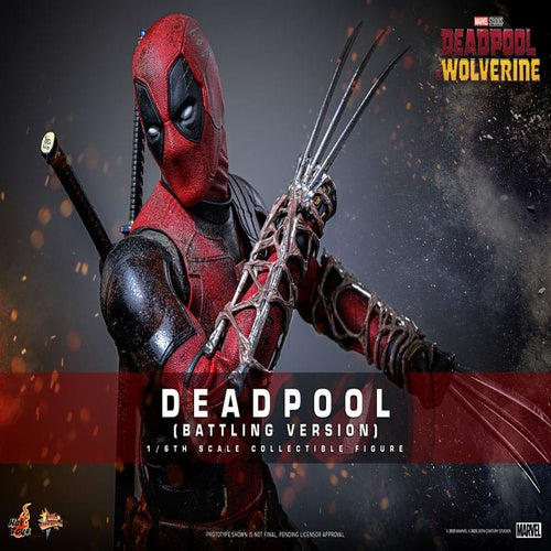 Deadpool & Wolverine Movie Masterpiece Actionfigur 1/6 Deadpool (Battling Version) 31 cm