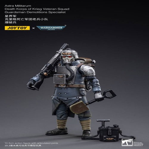 Warhammer 40k figurine 1/18 Death Korps of Krieg Veteran Squad Guardsman Demolitions Specialist 10 cm