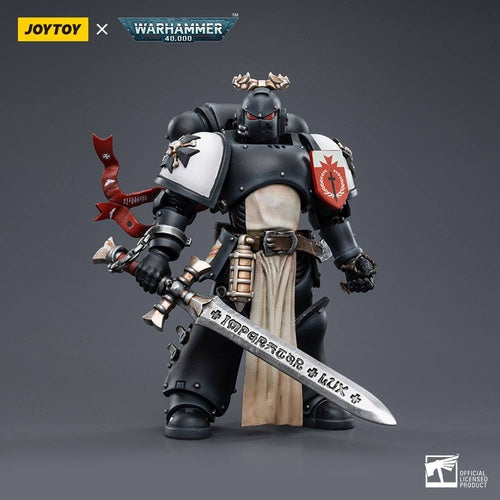 Warhammer 40k Actionfigur 1/18 Black Templars The Emperors Champion Rolantus 12 cm