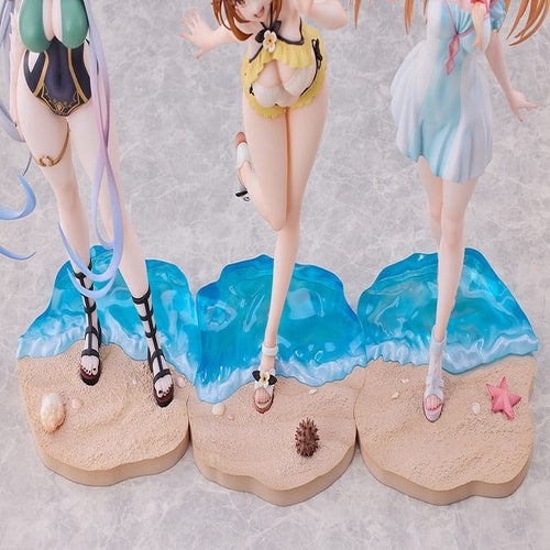 Atelier Ryza: Ever Darkness & the Secret Hideout pack 3 statuetten PVC 1/7 Ryza, Klaudia, Lila: Swimsuit Ver.