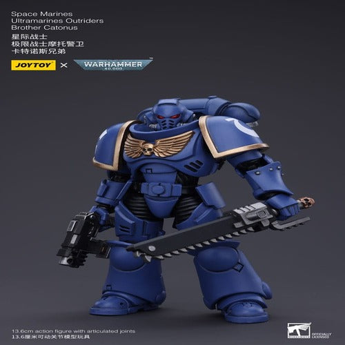 Warhammer 40k figurine 1/18 Space Marines Ultramarines Outriders Brother Catonus 14 cm