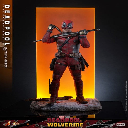 Deadpool & Wolverine Movie Masterpiece Actionfigur 1/6 Deadpool (Battling Version) 31 cm