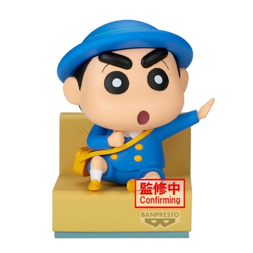 Crayon Shinchan statuette PVC Nakayoshi Memories Let's Go To Kindergarten With Masao-Kun (A: Shinnosuke) 8 cm