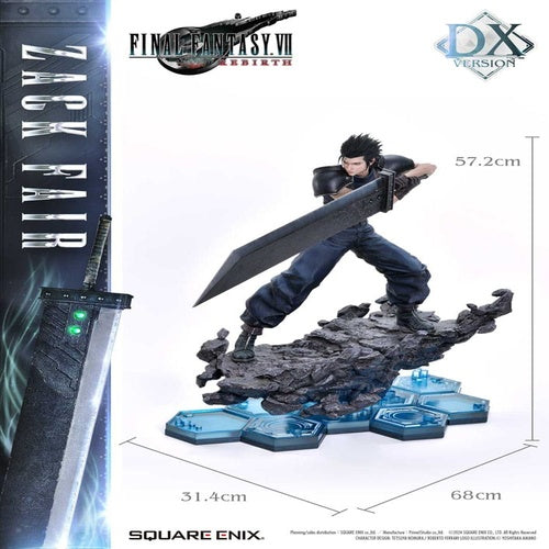 Final Fantasy VII Rebirth statuette 1/4 Zack Fair Deluxe Ver. 57 cm