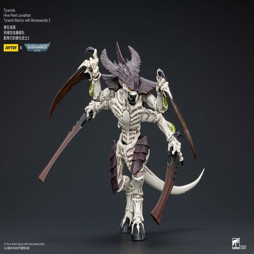 Warhammer 40k figurine 1/18 Tyranids Hive Fleet Leviathan Tyranid Warrior with Boneswords 2 15 cm