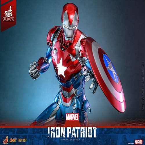 Marvel figurine Comic Masterpiece Diecast 1/6 Iron Patriot Hot Toys Exclusive 32 cm