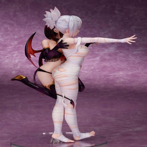Ayakashi Triangle statuette PVC Matsuri Kazamaki & Suzu Kanade & Shirogane 25 cm