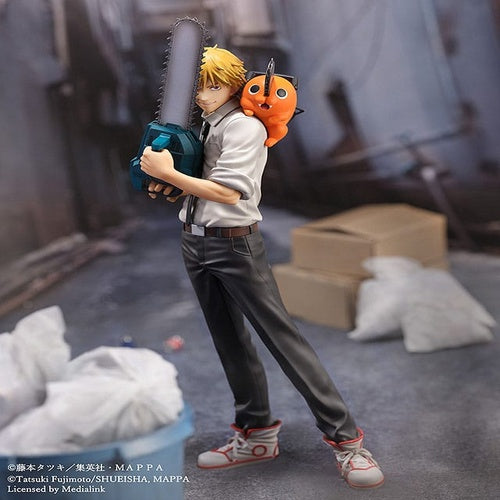 Chainsaw Man statuette S-Fire PVC 1/7 Denji & Pochita 24 cm