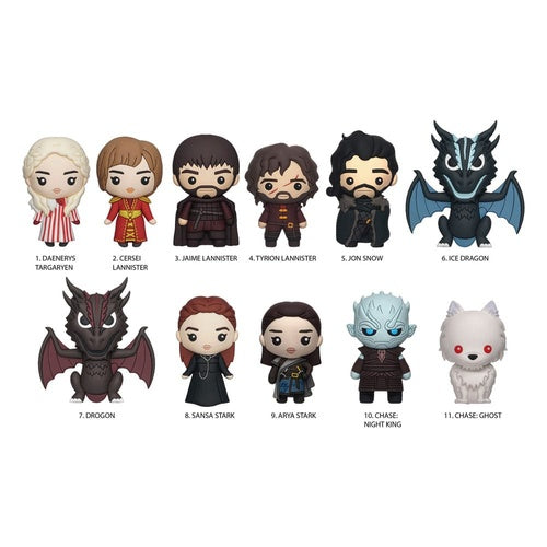 Game of Thrones 3D PVC-Taschenanhänger  Series 1 Display (24)