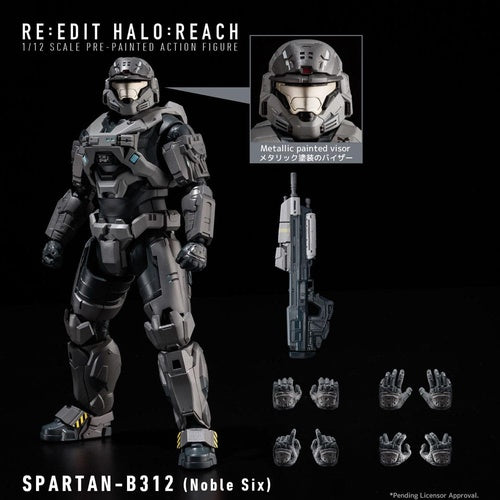 Halo: Reach Actionfigur 1/12 Spartan-B312 Noble Six 18 cm