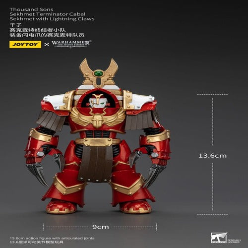 Warhammer The Horus Heresy figurine 1/18 Thousand Sons Sekhmet Terminator Cabal Sekhmet with Lightning Claws 14 cm