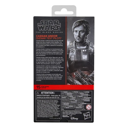 Star Wars: Andor Black Series Actionfigur Cassian Andor (Sienar Test Pilot) 15 cm